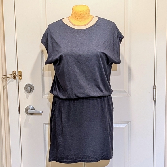 Arc'teryx Dresses & Skirts - EUC Arc'teryx XL Ardena Grey Cotton Dress with Drop Waist